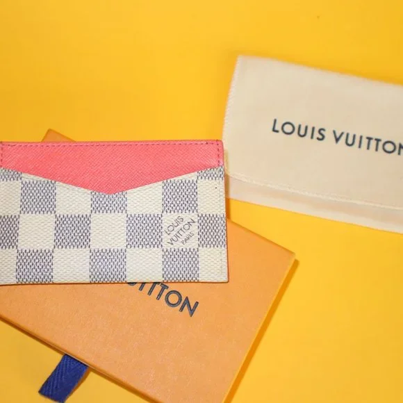 Louis Vuitton Damier Azur Daily Card Holder Rose Ballerine - Picture 5 of 8